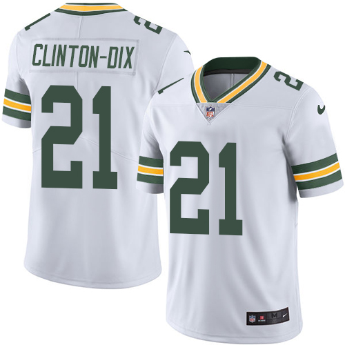 Men's Nike Green Bay Packers #21 Ha Ha Clinton-Dix White Vapor Untouchable Limited Player NFL Jersey