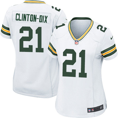 Women's Nike Green Bay Packers #21 Ha Ha Clinton-Dix Game White NFL Jersey