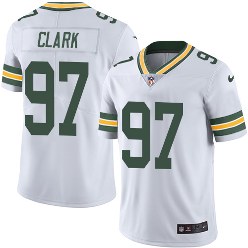 Men's Nike Green Bay Packers #97 Kenny Clark White Vapor Untouchable Limited Player NFL Jersey