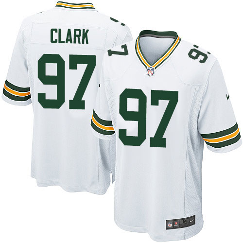 Men's Nike Green Bay Packers #97 Kenny Clark Game White NFL Jersey