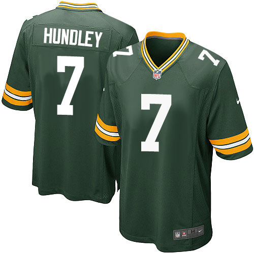 Men's Nike Green Bay Packers #7 Brett Hundley Game Green Team Color NFL Jersey