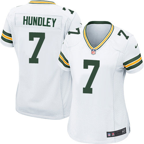 Women's Nike Green Bay Packers #7 Brett Hundley Game White NFL Jersey