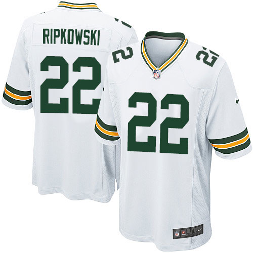 Men's Nike Green Bay Packers #22 Aaron Ripkowski Game White NFL Jersey