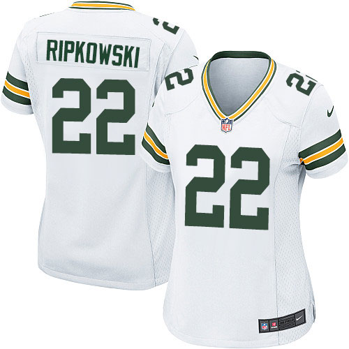 Women's Nike Green Bay Packers #22 Aaron Ripkowski Game White NFL Jersey