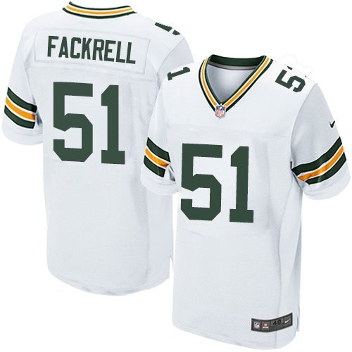 Men's Nike Green Bay Packers #51 Kyler Fackrell Elite White NFL Jersey