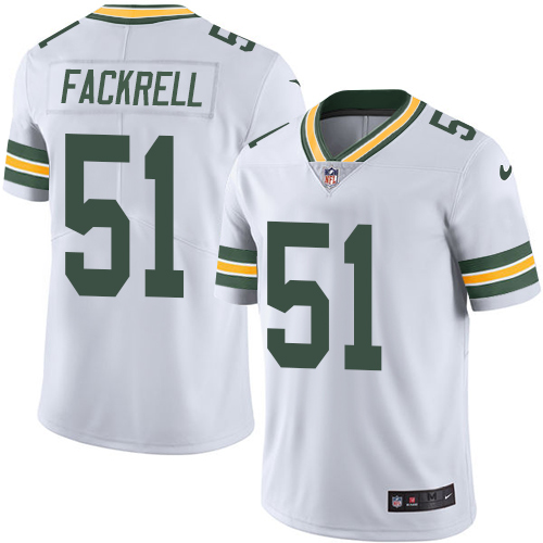 Men's Nike Green Bay Packers #51 Kyler Fackrell White Vapor Untouchable Limited Player NFL Jersey