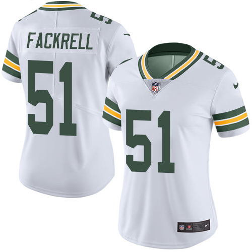 Women's Nike Green Bay Packers #51 Kyler Fackrell White Vapor Untouchable Elite Player NFL Jersey
