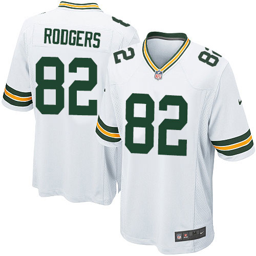 Men's Nike Green Bay Packers #82 Richard Rodgers Game White NFL Jersey