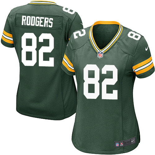 Women's Nike Green Bay Packers #82 Richard Rodgers Game Green Team Color NFL Jersey
