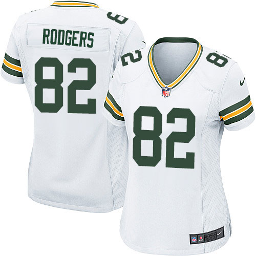 Women's Nike Green Bay Packers #82 Richard Rodgers Game White NFL Jersey