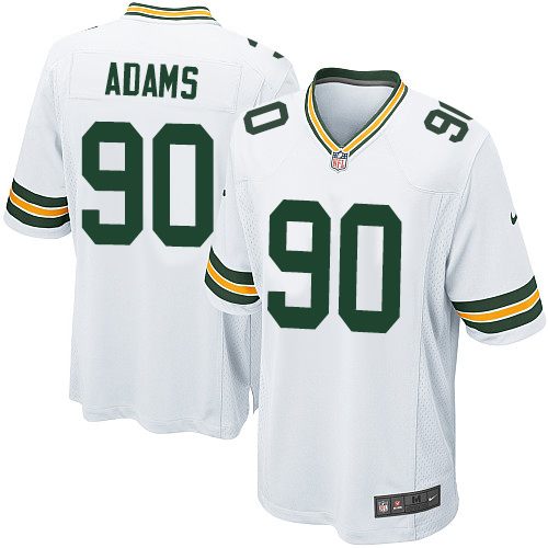 Men's Nike Green Bay Packers #90 Montravius Adams Game White NFL Jersey