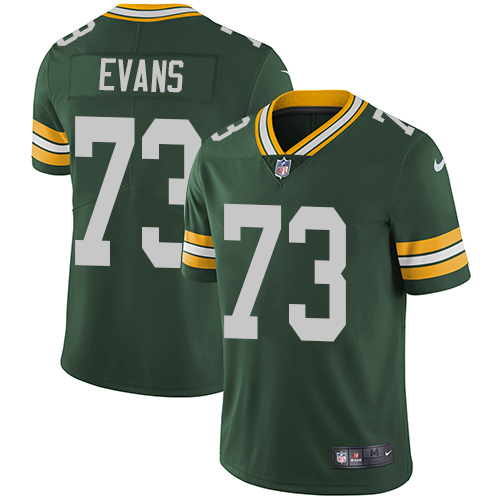 Youth Nike Green Bay Packers #73 Jahri Evans Green Team Color Vapor Untouchable Elite Player NFL Jersey