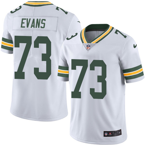 Youth Nike Green Bay Packers #73 Jahri Evans White Vapor Untouchable Elite Player NFL Jersey
