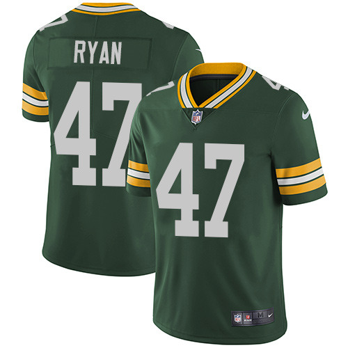 Youth Nike Green Bay Packers #47 Jake Ryan Green Team Color Vapor Untouchable Elite Player NFL Jersey