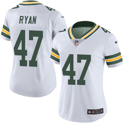 Women's Nike Green Bay Packers #47 Jake Ryan White Vapor Untouchable Elite Player NFL Jersey