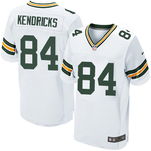 Men's Nike Green Bay Packers #84 Lance Kendricks Elite White NFL Jersey