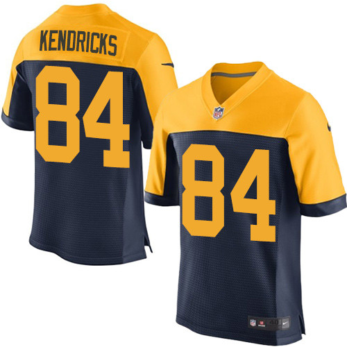 Men's Nike Green Bay Packers #84 Lance Kendricks Elite Navy Blue Alternate NFL Jersey