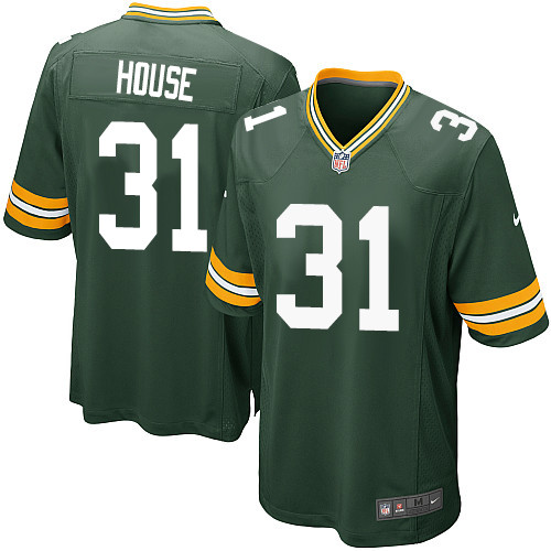Men's Nike Green Bay Packers #31 Davon House Game Green Team Color NFL Jersey