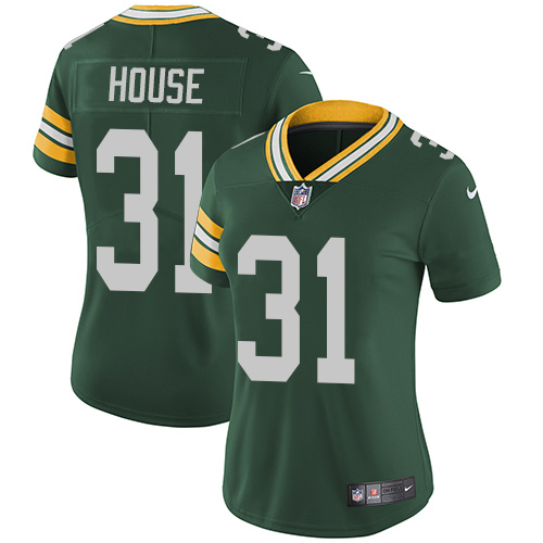Women's Nike Green Bay Packers #31 Davon House Green Team Color Vapor Untouchable Elite Player NFL Jersey