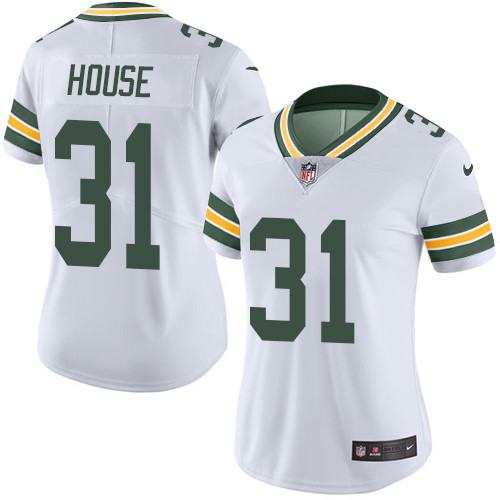 Women's Nike Green Bay Packers #31 Davon House White Vapor Untouchable Elite Player NFL Jersey