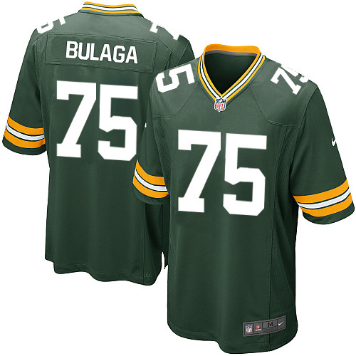 Men's Nike Green Bay Packers #75 Bryan Bulaga Game Green Team Color NFL Jersey