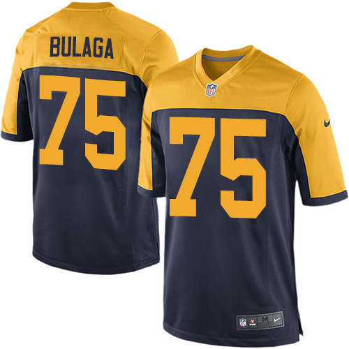 Men's Nike Green Bay Packers #75 Bryan Bulaga Game Navy Blue Alternate NFL Jersey