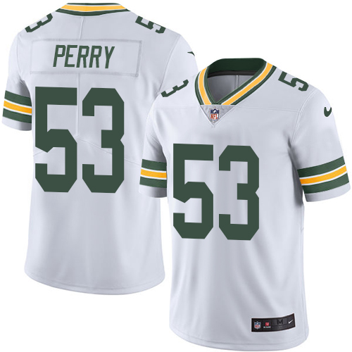 Men's Nike Green Bay Packers #53 Nick Perry White Vapor Untouchable Limited Player NFL Jersey