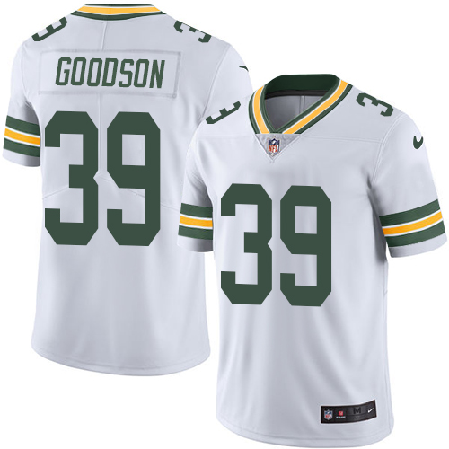 Youth Nike Green Bay Packers #39 Demetri Goodson White Vapor Untouchable Elite Player NFL Jersey
