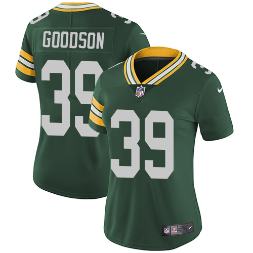 Women's Nike Green Bay Packers #39 Demetri Goodson Green Team Color Vapor Untouchable Elite Player NFL Jersey