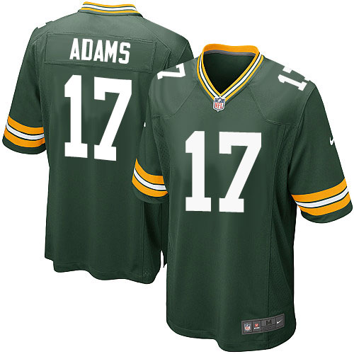 Men's Nike Green Bay Packers #17 Davante Adams Game Green Team Color NFL Jersey