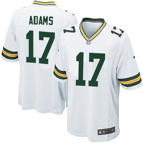 Men's Nike Green Bay Packers #17 Davante Adams Game White NFL Jersey