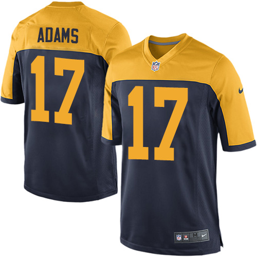Men's Nike Green Bay Packers #17 Davante Adams Game Navy Blue Alternate NFL Jersey