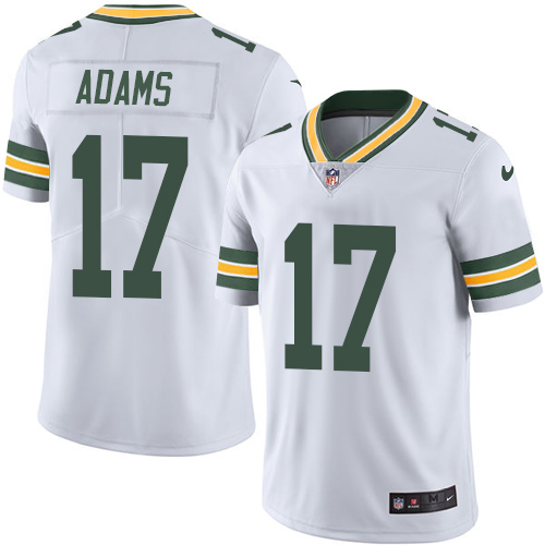 Youth Nike Green Bay Packers #17 Davante Adams White Vapor Untouchable Elite Player NFL Jersey