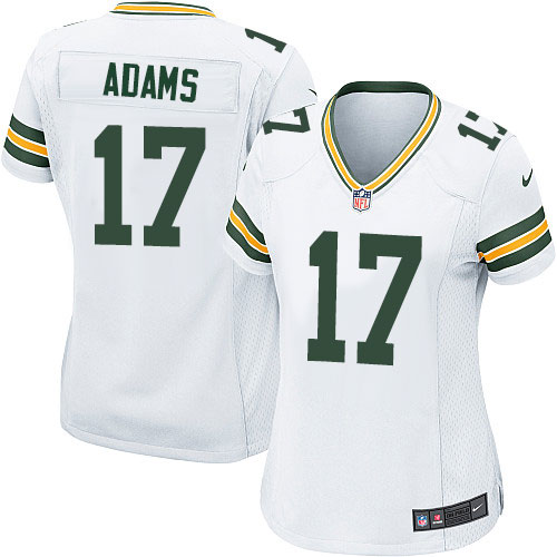 Women's Nike Green Bay Packers #17 Davante Adams Game White NFL Jersey