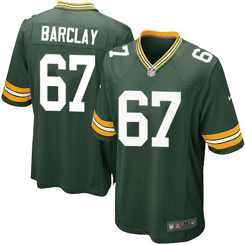 Men's Nike Green Bay Packers #67 Don Barclay Game Green Team Color NFL Jersey