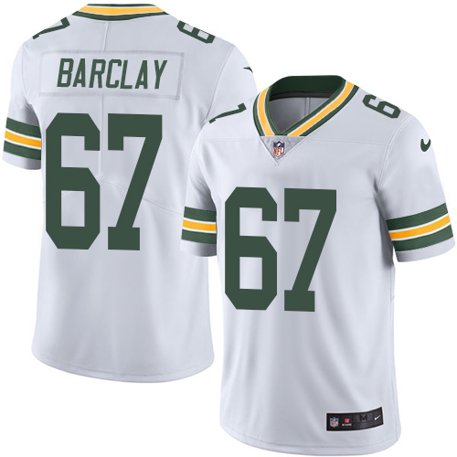 Men's Nike Green Bay Packers #67 Don Barclay White Vapor Untouchable Limited Player NFL Jersey