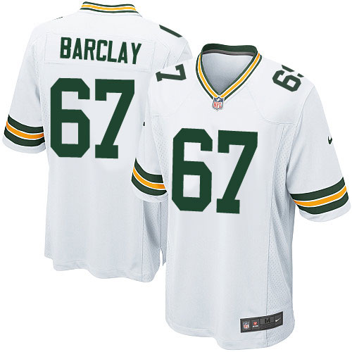 Men's Nike Green Bay Packers #67 Don Barclay Game White NFL Jersey