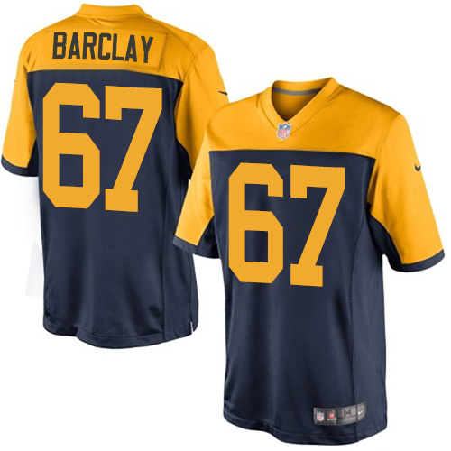 Youth Nike Green Bay Packers #67 Don Barclay Navy Blue Alternate Vapor Untouchable Elite Player NFL Jersey