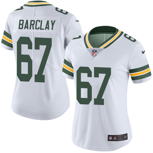 Women's Nike Green Bay Packers #67 Don Barclay White Vapor Untouchable Limited Player NFL Jersey