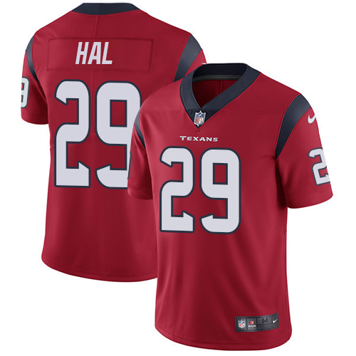 Men's Nike Houston Texans #29 Andre Hal Red Alternate Vapor Untouchable Limited Player NFL Jersey