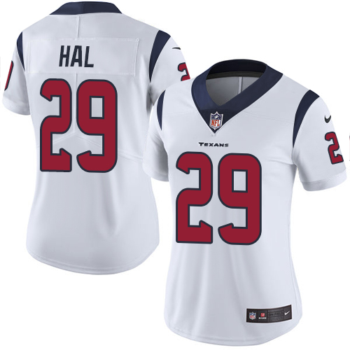 Women's Nike Houston Texans #29 Andre Hal White Vapor Untouchable Elite Player NFL Jersey