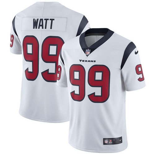 Men's Nike Houston Texans #99 J.J. Watt White Vapor Untouchable Limited Player NFL Jersey