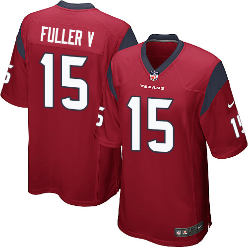 Men's Nike Houston Texans #15 Will Fuller V Game Red Alternate NFL Jersey