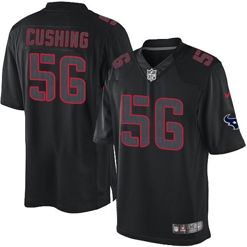Men's Nike Houston Texans #56 Brian Cushing Limited Black Impact NFL Jersey