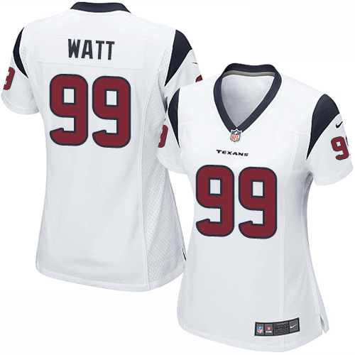 Women's Nike Houston Texans #99 J.J. Watt Game White NFL Jersey