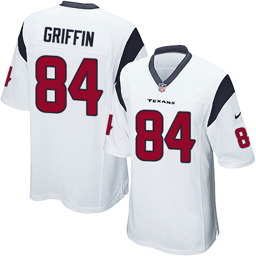 Men's Nike Houston Texans #84 Ryan Griffin Game White NFL Jersey