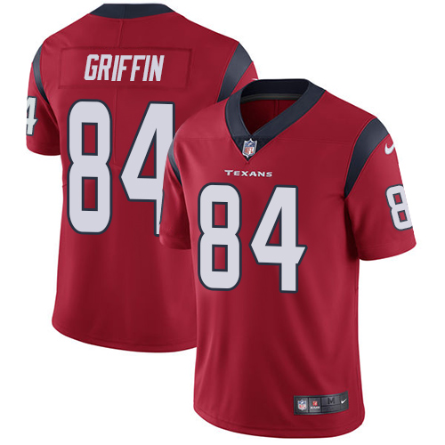 Men's Nike Houston Texans #84 Ryan Griffin Red Alternate Vapor Untouchable Limited Player NFL Jersey