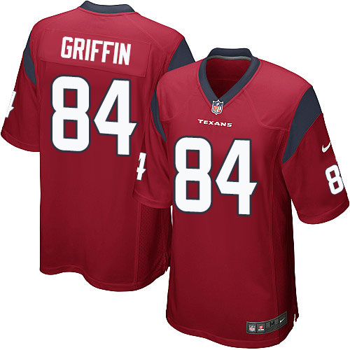 Men's Nike Houston Texans #84 Ryan Griffin Game Red Alternate NFL Jersey