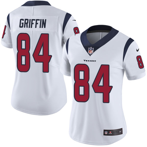 Women's Nike Houston Texans #84 Ryan Griffin White Vapor Untouchable Elite Player NFL Jersey