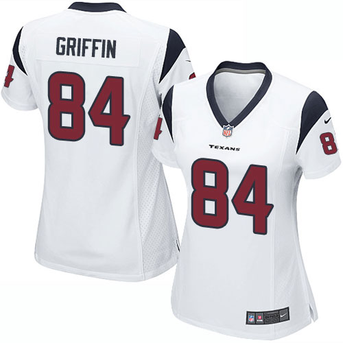 Women's Nike Houston Texans #84 Ryan Griffin Game White NFL Jersey